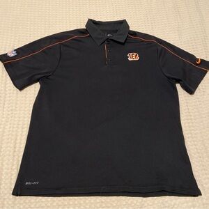 Bengals Black Nike Polo Men’s Large
